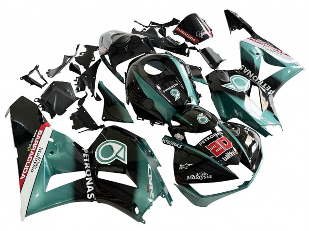 Venta Carenado Moto Honda CBR600RR 2013-2023 - Azul Verdoso Negro Brillante Petronas 20