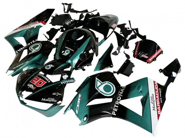 Venta Carenado Moto Honda CBR600RR 2013-2023 - Azul Verdoso Negro Brillante Petronas 20