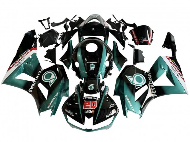 Venta Carenado Moto Honda CBR600RR 2013-2023 - Azul Verdoso Negro Brillante Petronas 20