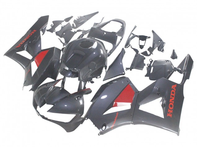 Venta Carenados Moto Honda CBR600RR 2013-2023 - Negro FibraCarbono Rojo
