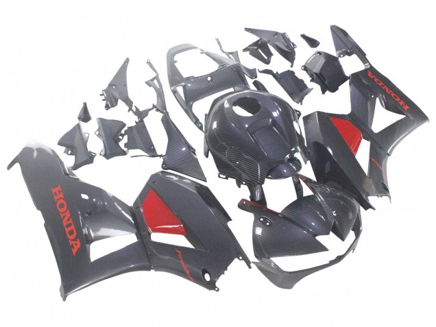 Venta Carenados Moto Honda CBR600RR 2013-2023 - Negro FibraCarbono Rojo