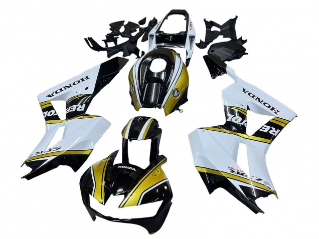 Venta Carenados Moto Honda CBR600RR 2013-2023 - Blanco Oro Negro Brillante Repsol