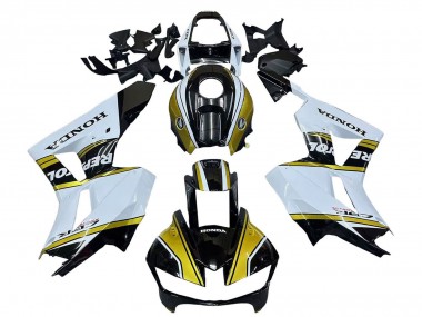 Venta Carenados Moto Honda CBR600RR 2013-2023 - Blanco Oro Negro Brillante Repsol