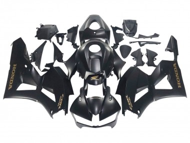 Venta Carenados Moto Honda CBR600RR 2013-2023 - Negro Mate Oro Calcomanías