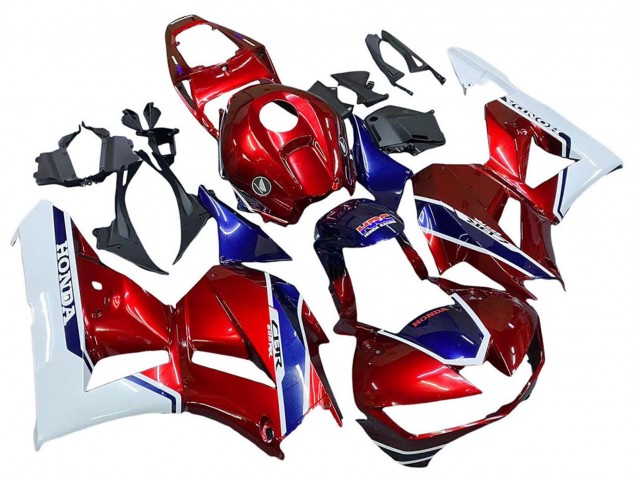 Venta Carenados Moto Honda CBR600RR 2013-2023 - Blanco Rojo Azul HRC