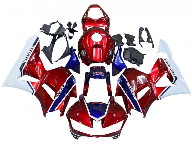 Venta Carenados Moto Honda CBR600RR 2013-2023 - Blanco Rojo Azul HRC