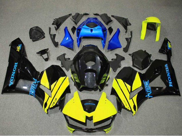 Venta Carenados Moto Honda CBR600RR 2013-2023 - Azul Amarillo Negro Brillante
