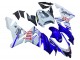 Venta Carenados Moto Kawasaki ZX10R 2004-2005 - Azul Brillante Blanco Fiat Motul