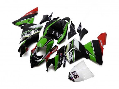 Venta Carenados Moto Kawasaki ZX10R 2004-2005 - Blanco Negro Verde Elf