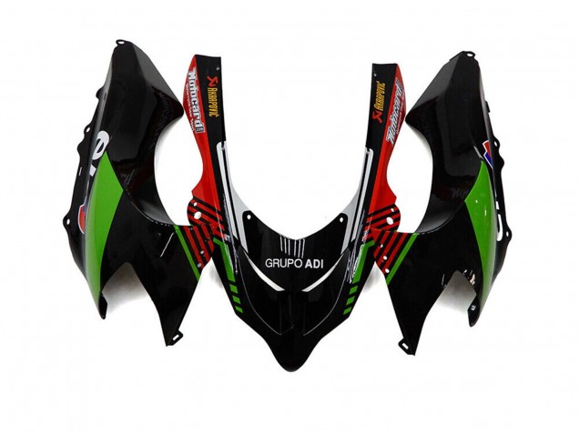 Venta Carenados Moto Kawasaki ZX10R 2004-2005 - Blanco Negro Verde Elf