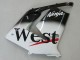 Venta Carenados Moto Kawasaki ZX10R 2004-2005 - Blanco Negro West Ninja