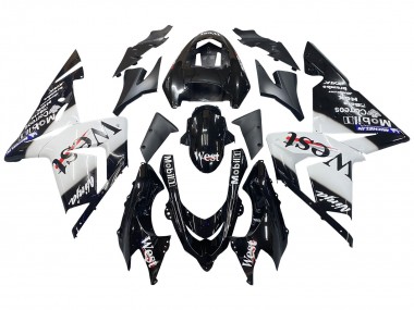 Venta Carenados Moto Kawasaki ZX10R 2004-2005 - Blanco Negro West Ninja