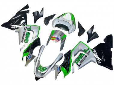 Venta Carenados Moto Kawasaki ZX10R 2004-2005 - Verde Plata Negro 69