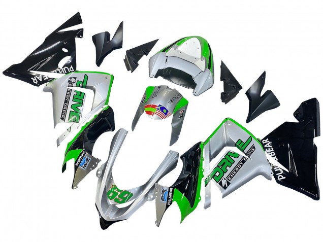 Venta Carenados Moto Kawasaki ZX10R 2004-2005 - Verde Plata Negro 69
