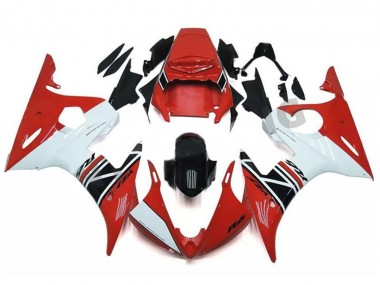 Venta Carenado Moto Yamaha YZF R6 2003-2004 - Rojo Blanco Negro Brillante