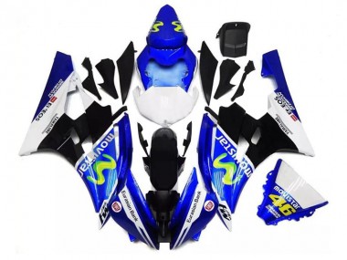 Venta Carenados Moto Yamaha YZF R6 2006-2007 - Azul Blanco Negro Verde MoviStar ENEOS Yamalube 46