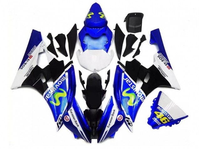 Venta Carenados Moto Yamaha YZF R6 2006-2007 - Azul Blanco Negro Verde MoviStar ENEOS Yamalube 46