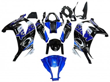 Venta Carenados Moto Kawasaki ZX10R 2011-2015 - Azul Blanco Negro Brillante