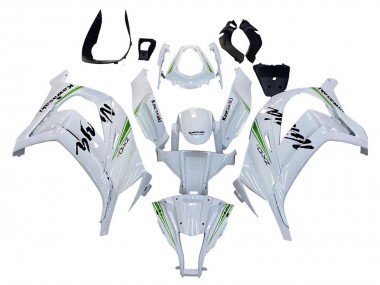 Venta Carenados Moto Kawasaki ZX10R 2011-2015 - Blanco Verde Raya Negro Ninja