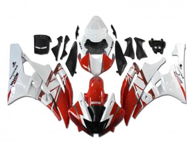 Venta Carenados Moto Yamaha YZF R6 2006-2007 - Blanco Rojo Negro Motul Michelin
