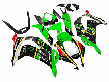 Venta Carenados Moto Kawasaki ZX10R 2016-2020 - Verde Amarillo Rojo Negro Elf Monstruo