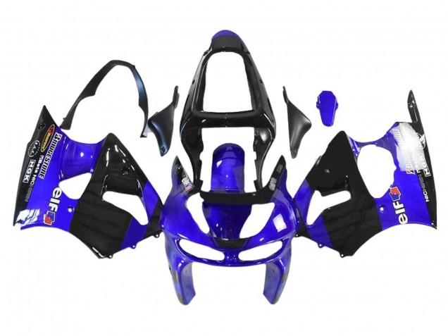 Venta Carenados Moto Kawasaki ZX6R 1998-1999 - Azul Negro Brillante Elf Bridgestone