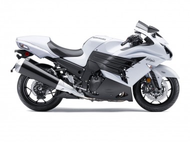 Venta Carenados Moto Kawasaki ZX14R ZZR1400 2012-2024 - Blanco Negro Mate