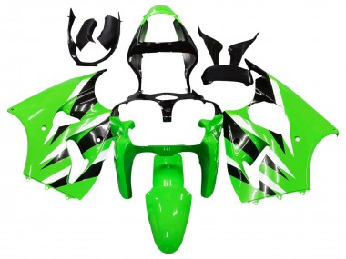 Venta Carenados Moto Kawasaki ZX6R 2000-2002 - Verde Blanco Negro
