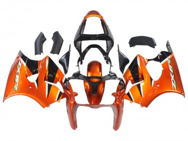 Venta Carenados Moto Kawasaki ZX6R 2000-2002 - Naranja Negro
