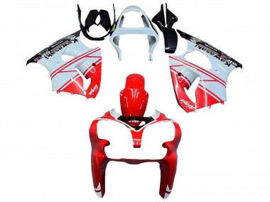 Venta Carenados Moto Kawasaki ZX6R 2000-2002 - Blanco Rojo Negro