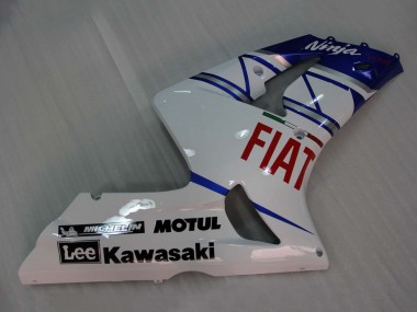 Venta Carenados Moto Kawasaki ZX6R 2003-2004 - Blanco Azul Rojo Fiat