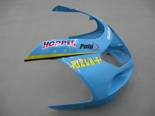 Venta Carenados Moto Suzuki GSXR1000 2000-2002 - Azul Claro Amarillo Negro Motul Rizla