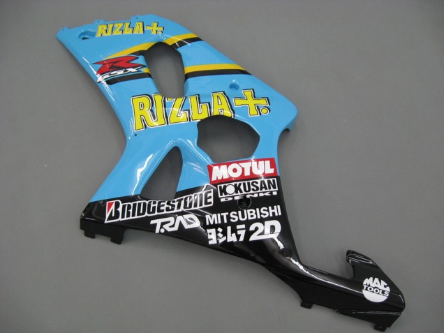 Venta Carenados Moto Suzuki GSXR1000 2000-2002 - Azul Claro Amarillo Negro Motul Rizla