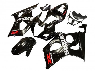 Venta Carenados Moto Suzuki GSXR 1000 2003-2004 - Negro Brillante Blanco Rojo Calcomanías