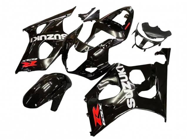 Venta Carenados Moto Suzuki GSXR 1000 2003-2004 - Negro Brillante Blanco Rojo Calcomanías