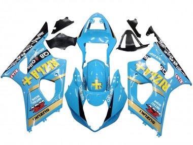 Venta Carenados Moto Suzuki GSXR 1000 2003-2004 - Azul Claro Amarillo Negro Rizla Motul