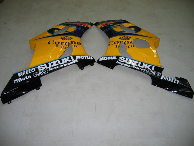 Venta Carenados Moto Suzuki GSXR 1000 2003-2004 - Amarillo Blanco Azul Negro Corona