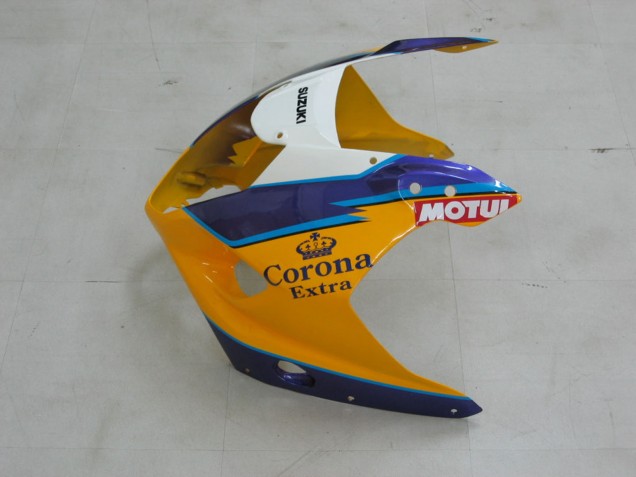 Venta Carenados Moto Suzuki GSXR 1000 2003-2004 - Amarillo Blanco Azul Negro Corona