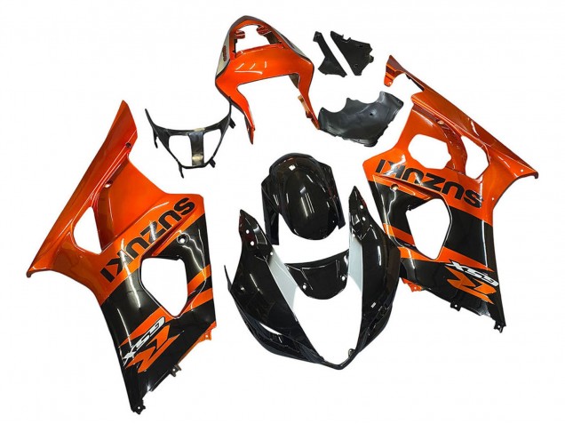 Venta Carenado Moto Suzuki GSXR 1000 2003-2004 - Burnt Naranja Negro Brillante