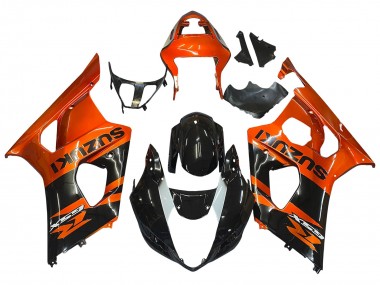 Venta Carenado Moto Suzuki GSXR 1000 2003-2004 - Burnt Naranja Negro Brillante