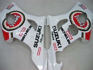 Venta Carenados Moto Suzuki GSXR 1000 2003-2004 - Blanco Rojo Motul Lucky Strike