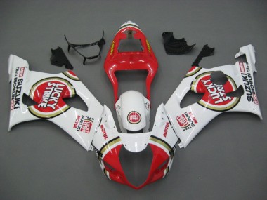 Venta Carenados Moto Suzuki GSXR 1000 2003-2004 - Blanco Rojo Motul Lucky Strike