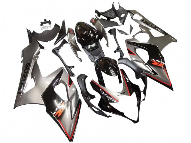 Venta Carenado Moto Suzuki GSXR 1000 2005-2006 - Plata Negro Rojo