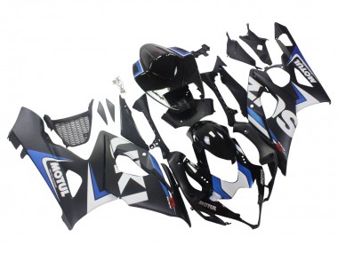 Venta Carenados Moto Suzuki GSXR 1000 2005-2006 - Negro Azul Blanco Motul