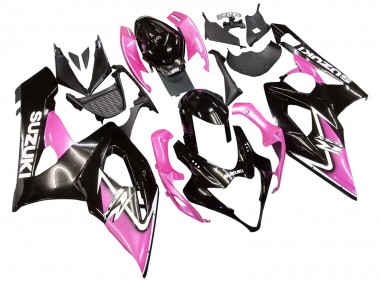 Venta Carenados Moto Suzuki GSXR 1000 2005-2006 - Negro Brillante Rosa