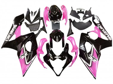 Venta Carenados Moto Suzuki GSXR 1000 2005-2006 - Negro Brillante Rosa