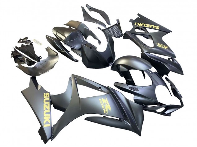 Venta Carenados Moto Suzuki GSXR 1000 2007-2008 - Negro Mate Oro Calcomanía