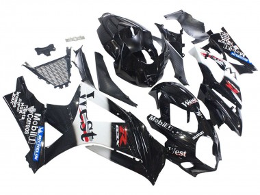 Venta Carenados Moto Suzuki GSXR 1000 2007-2008 - Negro Brillante Blanco West