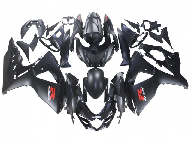 Venta Carenados Moto Suzuki GSXR 1000 2007-2008 - Negro Mate Rojo Calcomanía