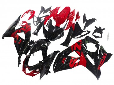 Venta Kits Carenado Moto Suzuki GSXR 1000 2009-2016 - Negro Brillante Rojo